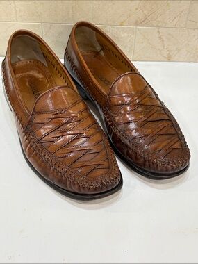 Brass Boot Classic Vintage Walking Glove Brown Leather Men’s Slip-On Loafers